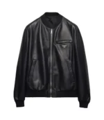 American Idol 2026 Lionel Richie Black Leather Bomber Jacket
