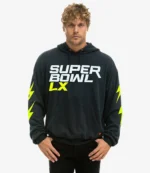 Unisex Aviator Nation x Super Bowl LX 2026 Black Pullover Hoodie