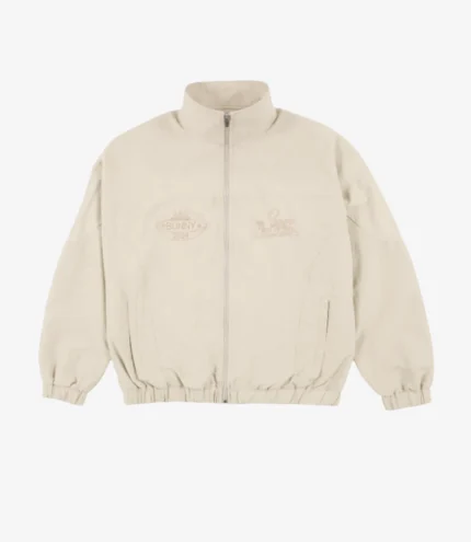 Unisex Bad Bunny x Super Tazón Off White Full-Zip Track Jacket