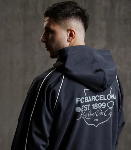 Barça Aftermatch Collection Grey Hoodie