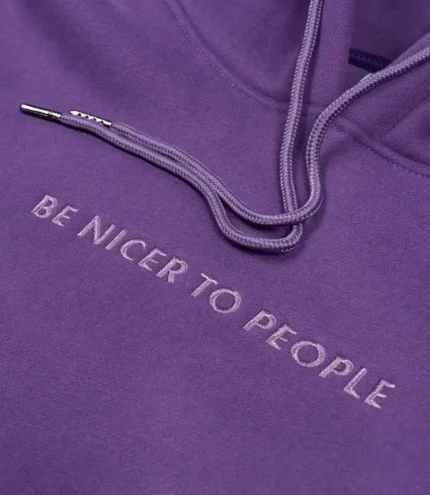 Be Nicer to People Hoodie Grape