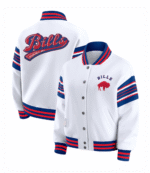 Buffalo Bills WEAR by Erin Andrews Full-Snap Fleece Sweatshirt Jacket 1