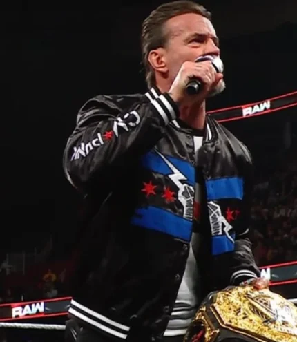 Unisex CM Punk Chicago Made 2026 Bomber Jacket