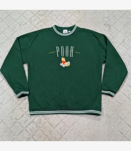Unisex Disney Parks Green Winnie The Pooh Sweatshirt