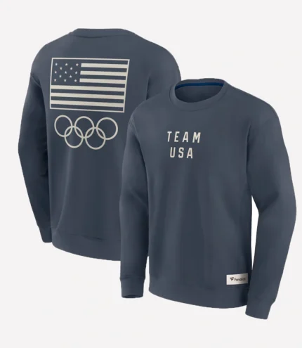Navy Team USA Elements Fleece Sweatshirt