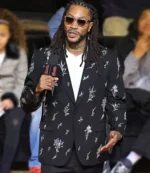 Jersey Retirement Ceremony 2026 Derrick Rose Black Embroidered Blazer