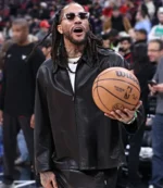 Unisex Jersey Retirement Ceremony 2026 Derrick Rose Black Leather Jacket