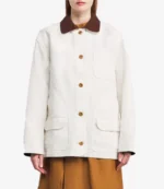 Lily Rabe Shrinking S03 Megan Contrasting White Jacket