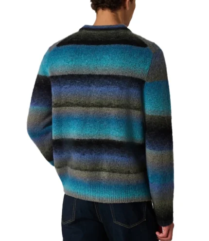 Michael Urie Shrinking S03 Brain Wool Striped Cardigan