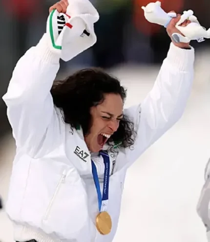 Milano Cortina 2026 Winter Olympic Federica Brignone Team Italy EA7 White Jacket