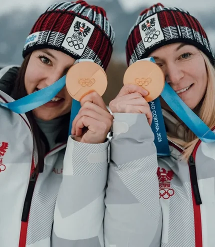 Unisex Milano Cortina 2026 Winter Olympics Opening Ceremony Team Austria Grey Hooded Jacket