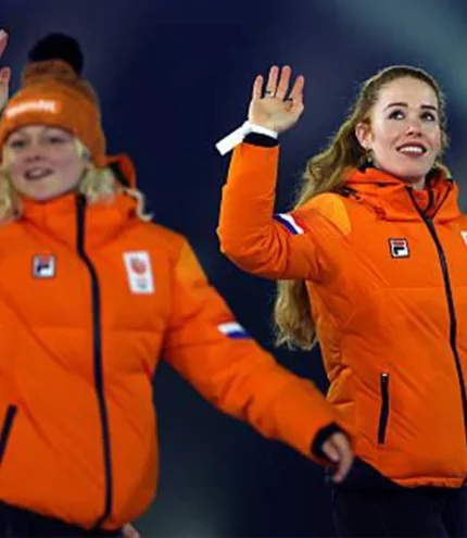 Unisex Milano Cortina 2026 Winter Olympics Opening Ceremony Team Netherlands Orange Hooded Jacket
