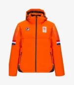 Milano Cortina 2026 Winter Olympics Opening Ceremony Team Netherlands Orange Hooded Jacket