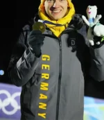 Milano Cortina Adidas Team Germany 2026 Winter Olympics Opening Ceremony Hooded Grey Jacket