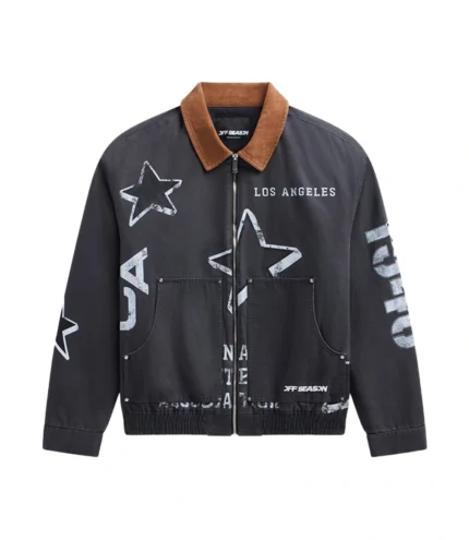 Unisex NBA All-Star 2026 Game Workwear Full-Zip Black Jacket