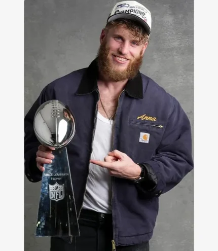 Unisex NFL 2026 Super Bowl Seattle Seahawks Cooper Kupp Blue Duck Detroit Jacket