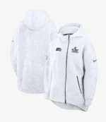 Unisex Nike Heather Gray Seattle Seahawks Super Bowl LX Opening Night Tech Fleece Full-Zip Hoodie