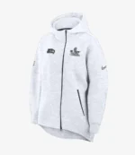 Nike Heather Gray Seattle Seahawks Super Bowl LX Opening Night Tech Fleece Full-Zip Hoodie
