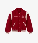 Unisex Paris Saint-Germain Walk in Paris 2026 Red Wool Varsity Jacket