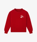 Unisex Parke & Brunch Valentine’s Red Mockneck Fleece Sweatshirt