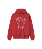 Unisex Philadelphia 76ers Fear of God x Barkley L. Hendricks 90’s Red Hoodie