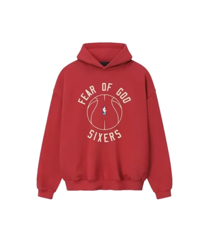Unisex Philadelphia 76ers Fear of God x Barkley L. Hendricks 90’s Red Hoodie