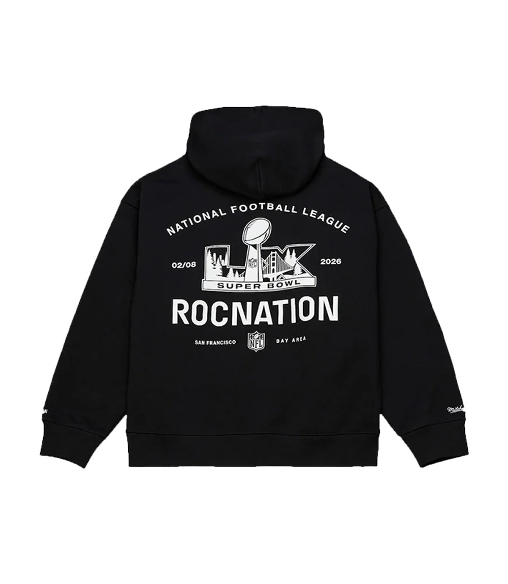 Roc Nation x Paper Planes Super Bowl LX 2026 Fleece Pullover Hoodie Unisex Roc Nation x Paper Planes Super Bowl LX 2026 Fleece Pullover Hoodie