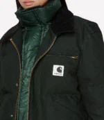 Sacai Carhartt WIP Duck Puffer Jacket Green
