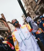 Snoop Dogg Milano Cortina 2026 Winter Olympics Torchbearer White Full-Zip Jacket