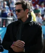 Unisex Super Bowl LX 2026 Roger Federer Black Jacket