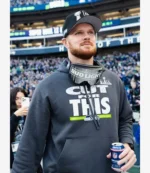 Unisex Super Bowl LX Champions Parade Sam Darnold Seattle Seahawks Cut For This Grey Pullover Hoodie