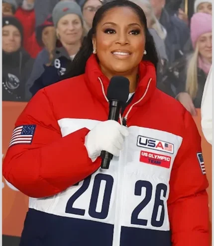 The Today Show 2026 Jenna Bush Hager Team USA Puffer Zipper Jacket
