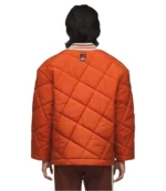 Adidas Orange Clot Wrap Puffer Jacket by Edison Chen For unisex