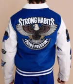 Brian Burns Strong Habits Bring Freedom 2026 Varsity Jacket For Unisex
