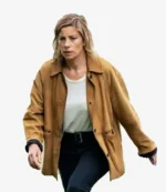 Brooke Satchwell Dear Life 2026 Lillian Vandenberg Brown Suede Leather Jacket For Unisex