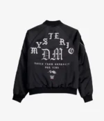 Liv Morgan Dominik Mysterio Civil Regime Satin Full-Zip Bomber Jacket For Men & Women