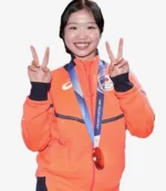 Milano Cortina 2026 Winter Olympics Team Japan Ami Nakai Orange Jacket For Unisex