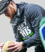 Super Bowl LX Champions Parade Sam Darnold Seattle Seahawks Cut For This Grey Pullover Hoodie For Unisex