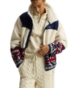 The Today Show 2026 Hoda Kotb Team USA Fair Isle Printed Fleece Jacket For Unisex