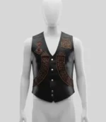 The Wrecking Crew Jason Momoa Black Leather Vest For Unisex