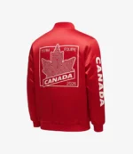 Winter Olympics 2026 Team Canada Red Milano Cortina Satin Jacket