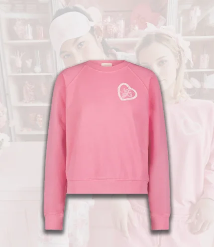 LoveShackFancy x Roller Rabbit Vintage Valentine Classic Crewneck Sweatshirt For Girls