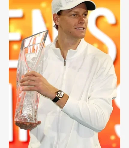 Unisex 2026 Jannik Sinner Miami Open White Track Jacket