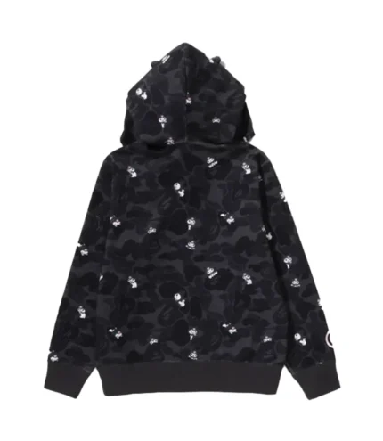 A Bathing Ape Kuromi 2026 Camo Full Zip Fleece Hoodie