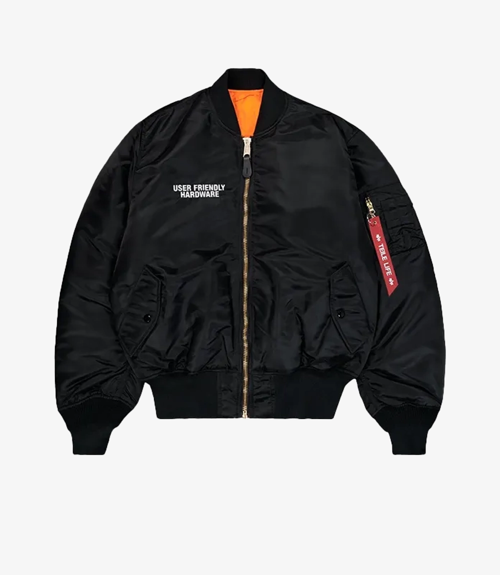 Alpha Industries x TEILE MA-1 Black Bomber Jacket Unisex Alpha Industries x TEILE MA-1 Black Bomber Jacket