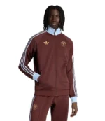 Unisex Aston Villa Brown Adidas Track Jacket