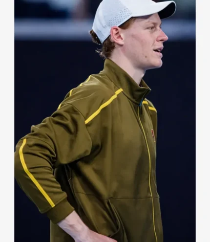 Australian Open 2026 Jannik Sinner Green Track Jacket