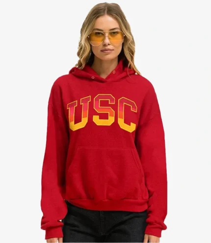 Unisex Aviator Nation University of Southern California Red Pullover Hoodie