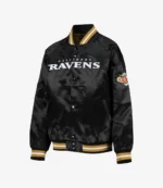 Baltimore Ravens Full-Snap Black Jacket For Unisex