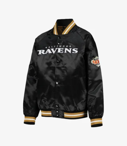 Baltimore Ravens Full-Snap Black Jacket For Unisex